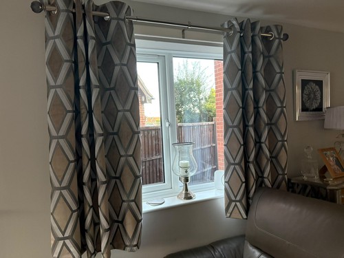 Next curtains grey and - next,