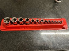 Snap On 13 pc Combination Drive TORX     Shallow Socket Set (E4-E24) 213AFLEY
