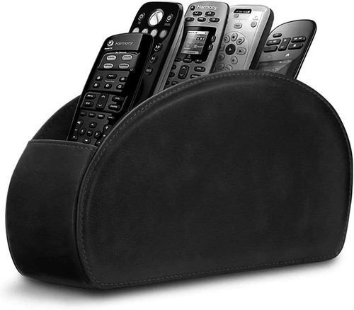 Leather remote control holder - control,