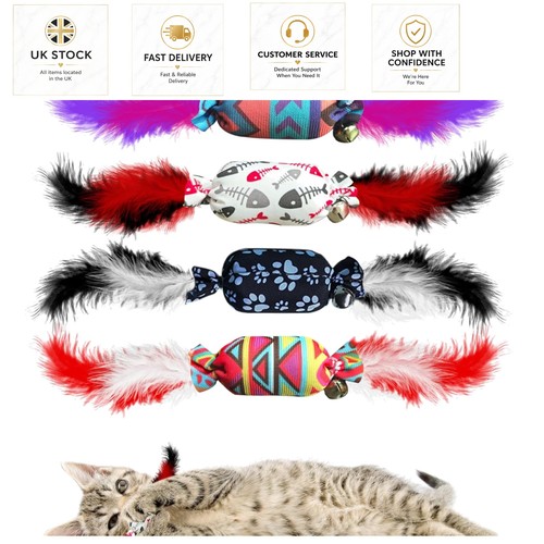 Colorful pack feather bell - 4-pack,