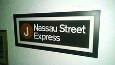 FRAMED MATTED NY NYC SUBWAY