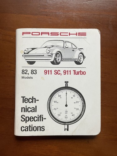 Porsche spec book for - porsche, years