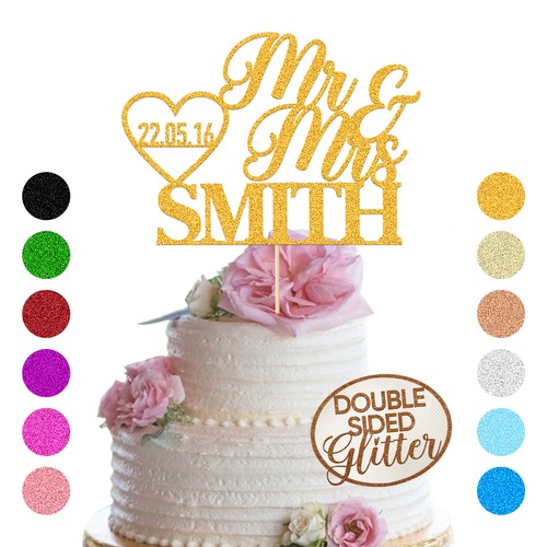 Personalised wedding cake - personalised,