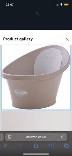 Shnuggle baby bath - tub, taupe