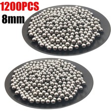600Pcs 8MM CATAPULT / SLINGSHOT AMMO CARBON STEEL BALL BEARINGS Steel Stainless