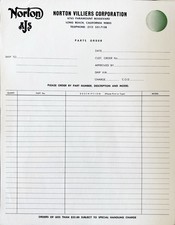 Vintage OEM Norton Villiers