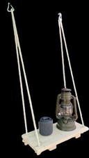 Campervan Sliding Door Hanging Table - Wooden Rustic Hand Made - VW T3 T4 T5 T6