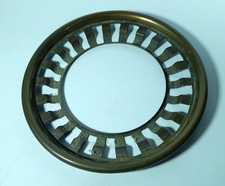 Antique Brass Oil Lamp Shade Support Carrier Gallery Ring, Fits 4" Dia. Shade