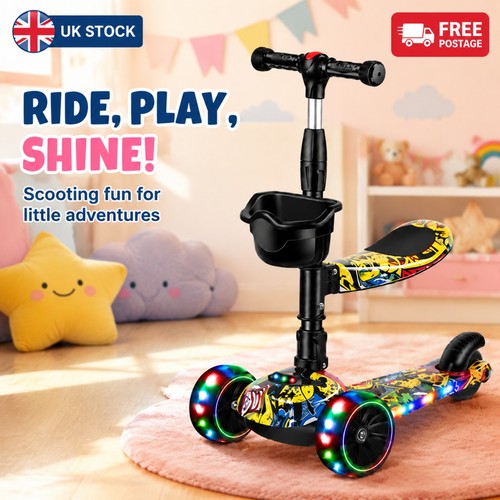 Kids wheel kick scooter led - scooter,