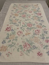 Vintage bath towel floral flowers cottagecore decor bathroom prop Towel Retro