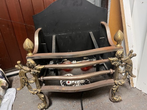 Vintage fire basket iron - , in
