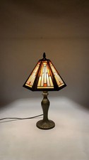 Traditional Tiffany Table Lamp Stained Glass Vintage Living Room Bedside Light