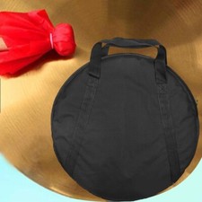 Black Cymbal Bag Oxford Cloth Case with Three Pockets and Divider 21 Inch