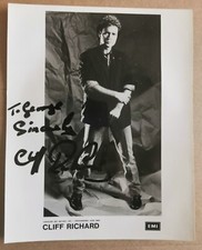 Cliff Richard SIGNED Photograph, approx 10"x8"