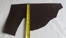 DARK BROWN VEG TAN LEATHER OFF