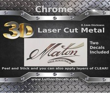 Maton Guitar Decal 3D Metal