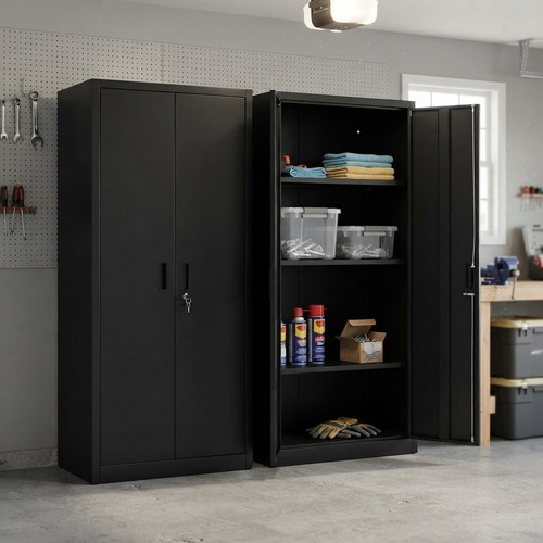 Metal storage cabinet 170cm - metal,