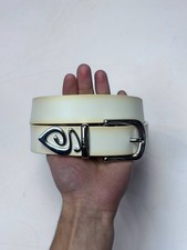 Vintage White Stussy leather