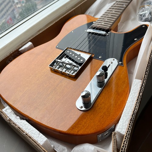 Brown style electric guitar - brown,