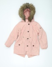 Joules girls pink hooded faux - joules,