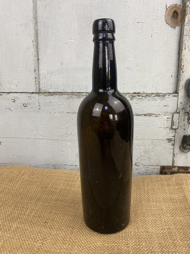 Antique black glass wine - antique,