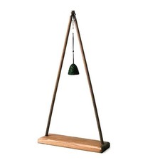 Wind Chime Stand 19.3 inch Solid Wood Display Rack for Light Tabletop Inside