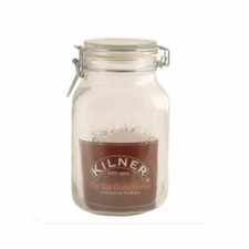 1.5L Litre Square Kilner Clip