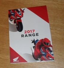 Honda Motorbike Range Brochure Poster 2017 CBR Fireblade CBR 600RR CBR 125R 