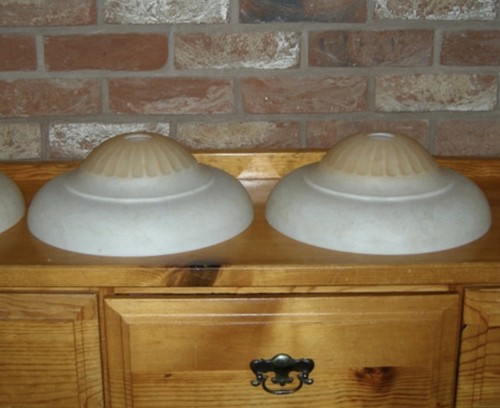 Large glass light shades - light,