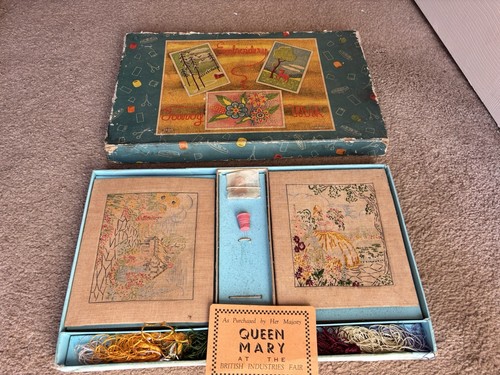 Vintage queen mary embroidery - mary,