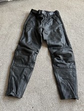 Hein Gericke Leather Motorcycle Trousers/ Size 34/ Black