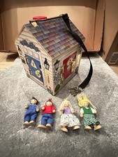 Melissa and Doug Wooden Doorbell House With Dolls, Keys, Lockable Doors