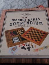 Games Compendium in Wooden Box
