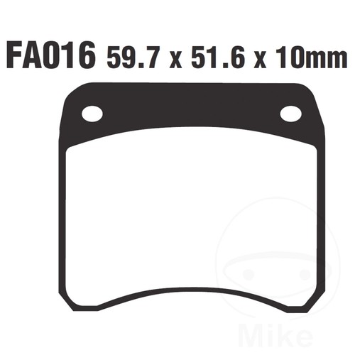Brake pad rear - pad, for