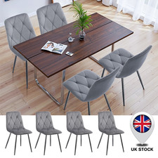 4PCS Dining Chairs Set Velvet