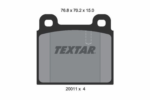 Front axle brake pad - axle,
