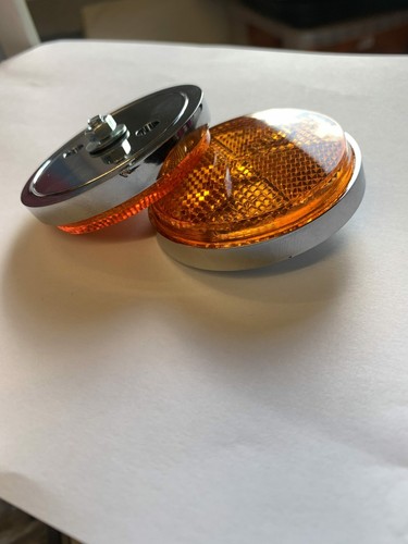 Round amber indicator - amber,