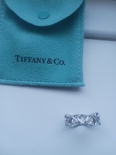 Tiffany & Co Paloma Picasso Loving Heart Band Ring Size N, Never Worn, + Pouch