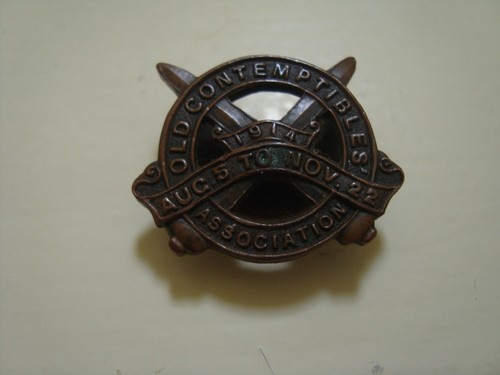 Old contemptibles association - old,