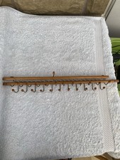 Vintage Belt Tie Scarf Wood Rack Hanger Folds Flat Made By Brevet Ti Reguitti