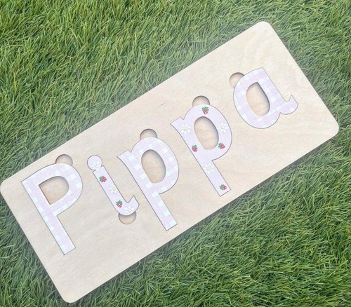 Wooden name puzzle - wooden,