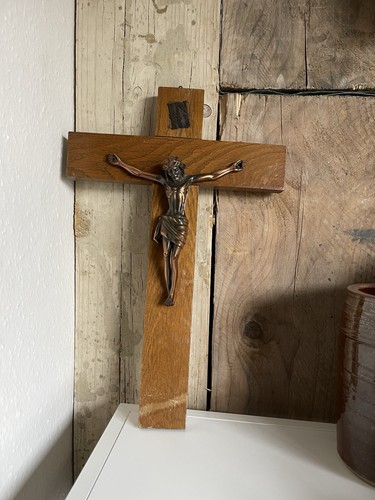 Antique wooden crucifix - crucifix, cross