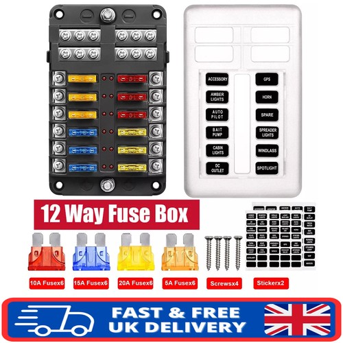 12way fuse box - 12way,