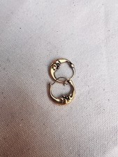 Vintage Style Moon Celestial Boho Hoop Earrings Antique Gold Plating Jewellery