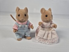Sylvanian Families Meadowcroft Cottage Jack And Maisie Figures Vintage 
