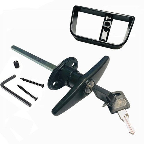 Black handle door - black, lock