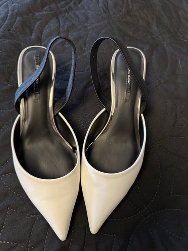 Zara black white - &, heel