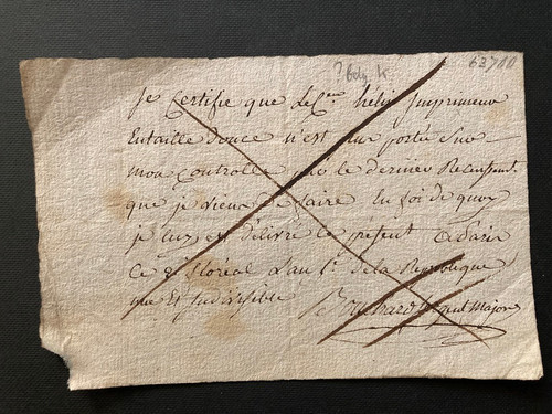 French signed note pierre - french,