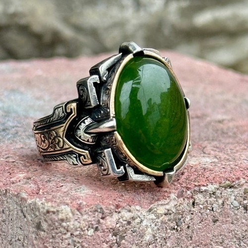 925 silver green - green, jade
