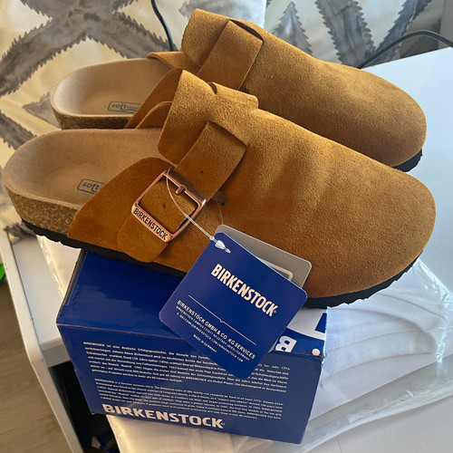 Birkenstock boston light tan - light,